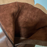 Martin Boots New Autumn And Winter Flat Bottom Mid-Sleet Boots Head Cowhedal Cowhed Vintage Round Head Knight Single