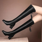 Zingj Boots 2023 New Women's Boots Thin Legs Around High Heel Boots Women Over-The-Knee Boots-Outfit