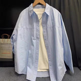 Pink Folded Long-Sleeved Shirt Coat Women's Spring Thin Loose BF Lazy Wind Long Casual