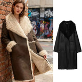 Women's Autumn And Winter New Double-Sided Two Sides Wearing A Long