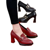Zingj Table High Heels Pointed Women's Shoes Spring 2023 New Platform Thick Heel Fashion Shoes Deep Mouth Women's