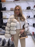 Fever Imitation Fox Fur Coat Women's Short-Sleeved Fur