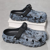 Men's Shoes 2025 New Stinging Feel Men's One-Word Slippers Wear A Shoe And Two Wear-Resistant Beach Cold