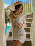 Knitted Empty Beach Burqas With Long-Sleeved Beach
