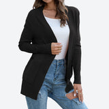 New Solid-Color Knitted Coat With Pocket Cardigan Jacket Street Trendy Sweater Fashion Top