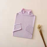Zingj Screen Gauze Candy Color Perspective Sunscreen Clothing 2024 Summer New Apple Green Thin Long-Sleeved T-Shirt Jacket