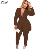 Suit Tassel 2 Two Piece Set Women Casual Autumn Winter Long Sleeve Shirt Tops + Skinny Legs Pants Female Outfit
