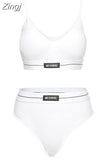 Beach Style Two Piece Sets Women V-Neck Casual Letter Embroidery Camisole Top+Briefs Matching Shorts Vacation Outfits