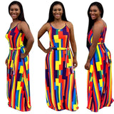 Zingj New Women's Casual Loose Print Cotton Slip