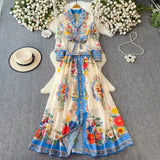 Style Suit Female French Bow Tie With Short-Sleeved Blouse Buckle Print