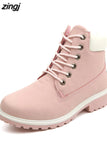 Winter Ankle Snow Boots For Women Female Warm Fur White Boots Lace Up Bota Feminina Shoes For Women Botas