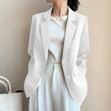 Zingj Small Suit Jacket Female Tide Ins Autumn New Korean Version Students Loose Retro Chic Show Thin Casual