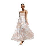 Zingj Spring And Summer New Simple Print Fashion Slip Big Skirt