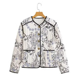 Women's Explosive Printed Long-Sleeved Cotton