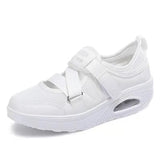 Summer New Breathable Hot Air Cushion Women's Single Shoes Thick-Soled Air Cushion Women's Casual Shoes Magic