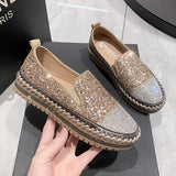 Bottom-Bottomed Scaffolded Lefdup Shoes Women 2025 Spring And Summer New Thick-Soled Lazy One-Legged Gleet Women's Singles