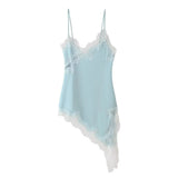 Women's ZA Irregular Lace Side Pure Lusty