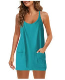 Summer Explosion Lady Slings Joint Shorts Dressing Dress Casual