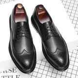 Zingj Men's Shoes British Korean Edition Suit Trend Wedding Business Dress Casual Men's Wedding Shoes