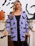 New Women's Sweater Halloween Bat With Long-Sleeved Cloaked Shirt