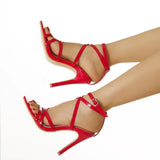 Buckle High-Heeled Fashion Sandals Women Wrapped With Fine And Cool Slippers