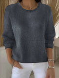 Sheintemu Autumn And Winter Long-Sleeved Solid Color Sweater New