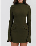 2025 New Fashion Sexy Hottie Dress Elegance Elegance Stylish Long Sleeve Dress