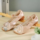 Zingj Women's Shoes Spring And Summer New Style Embroidered Cloth Shoes Simple Temperament Collocation Cheongsam Single Shoes Comfortable National Wind Female Embroidered