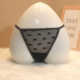 And Korean Transparent Lace Thong Women Feel Scarless Solid Color Dots To See The Hot High-Sladen