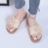 Women's 2025 Summer Flower Slippers Home Outdoor Drag Bathroom Cold Drag Beach