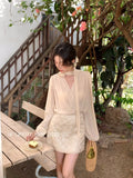 Xixi 13 Line 2025 Spring And Summer High-Rise Half-Dress Flash Fish Scaly Squint A-Word Ass Short Skirt