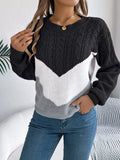 Shooting 2025 Autumn And Winter Casual Lantern Sleeve Knitted Jacket