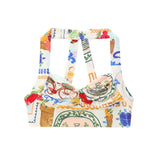Women's INS Explosion Fashion Printed Short Blouse + Printed