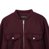 Burst Women's Round Neck Zipper Soft Short Jacket