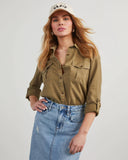 Zingj Early Fall New Ins Wind Denim Wash Water Fashion Elegant Long Sleeve Multi-Color Shirt