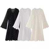 Women's Explosive Lace Embroidered Long-Sleeved