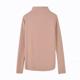 Zingj Turtleneck Bottom Shirt Women Autumn And Winter Pure Color Long Sleeve T-Shirt Women's New Korean Version Slim Slim Versatile