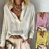 Spot 2025 Women's Spring New Solid Color Standing Collar Long Sleeve Bohemian Cotton Linen