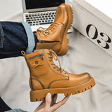 Zingj Men's High Top Vintage Boot
