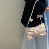 Pearl Bow Aesthetic Shoulder BagOutfit