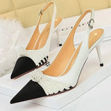 Shoes Pearl Bowknot Women Pumps Luxurious High Heels Fashion Party Shoes Women Heels Stiletto Ladies Shoes Plus Size