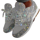 2025 New Loose Cake Lily Casual Shoes Breathable Water Drill Thick-Soled Sports