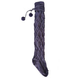 Zingj Style Knitting Wool Socks Women's Belt Wool Ball Long Over The Knee Pile Socks