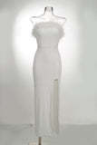 Fashion High-End Women's Sexy Out-To-Shoulder Tective Dress Dress Dress Dress Dress Dress
