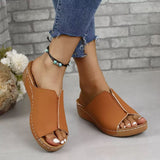 New Large-Size Women's Shoes Sandals Comfortable Slope And Slippers