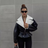 Autumn And Winter New Short-Term Collar Fashion Korean Version Of Women's Long-Sleeved Pure Color