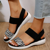 Sandals Women's 2025 Summer Thick-Soled Flats Fish Mouth Tight Large-Size Sandals Women's Shoes