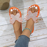 Zingj Slippers Female 2024 Summer Crocodile Pattern Outside Rhinestone Bow Fashion Casual