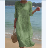 Spring And Summer New Short-Sleeved Casual Print Temperament Dress Dress Body Small Fresh Casual