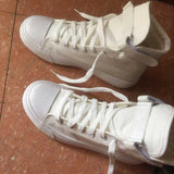 Shoes White Denim Sneakers Basket Femme Casual Shoes tenis feminino High Top Flat Shoes Trainers Women Zapatos